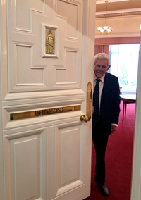 Provost of Inverclyde Councillor Martin Brennan at the Provost's Room which is in the virtual Doors Open Days tour of Greenock Municipal Buildings